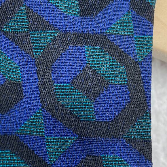 BODEN Dress 2 British Tweed by MOON Sheath Geometric Panel Sleeveless Blue - Picture 6 of 14